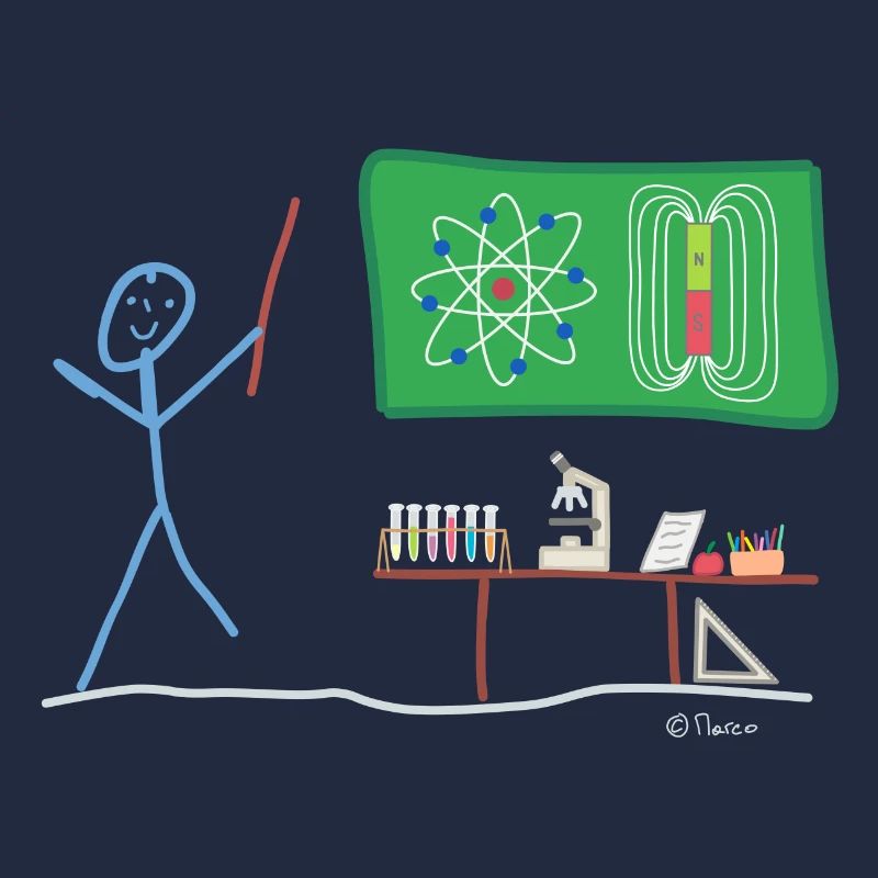 Science Stickman Chimie Physique