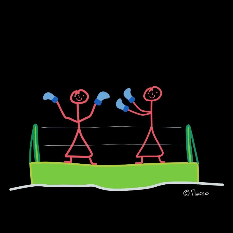 Boxe Strichmännchen Compétition Sport Hobby