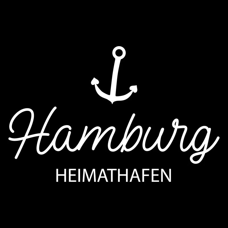 Hamburg Heimathafen mit Anker
