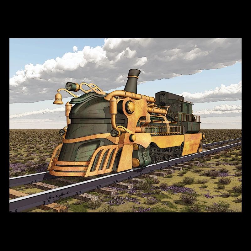 Steampunk Dampflokomotive