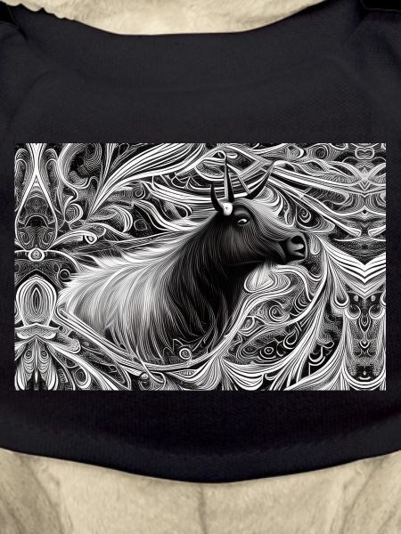 Abstract Camargue bull