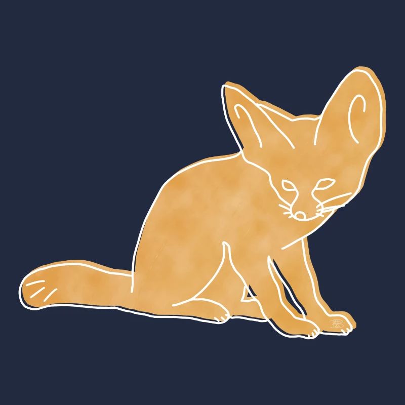 "Fennek", Boho Line Art Design, Serie "Desert"