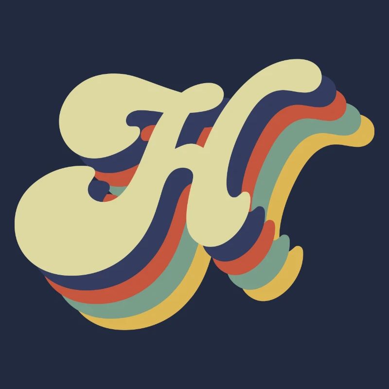 Lettre h rétro