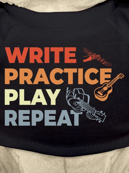 Ukulele Quote Retro Style
