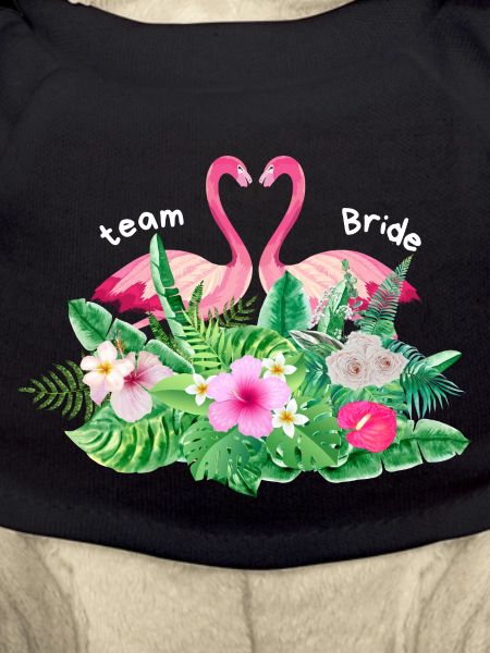 Team bride flamingo tropical