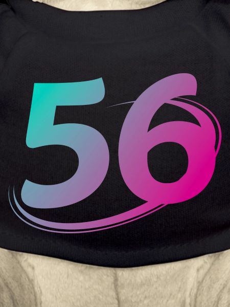 Nummer 56 mehrfarbig