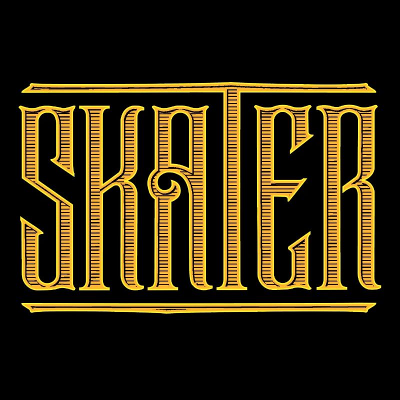 Skateboard Kickflip - Skater Lettering