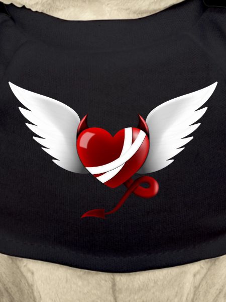 Heart Devil Angel Design Gift