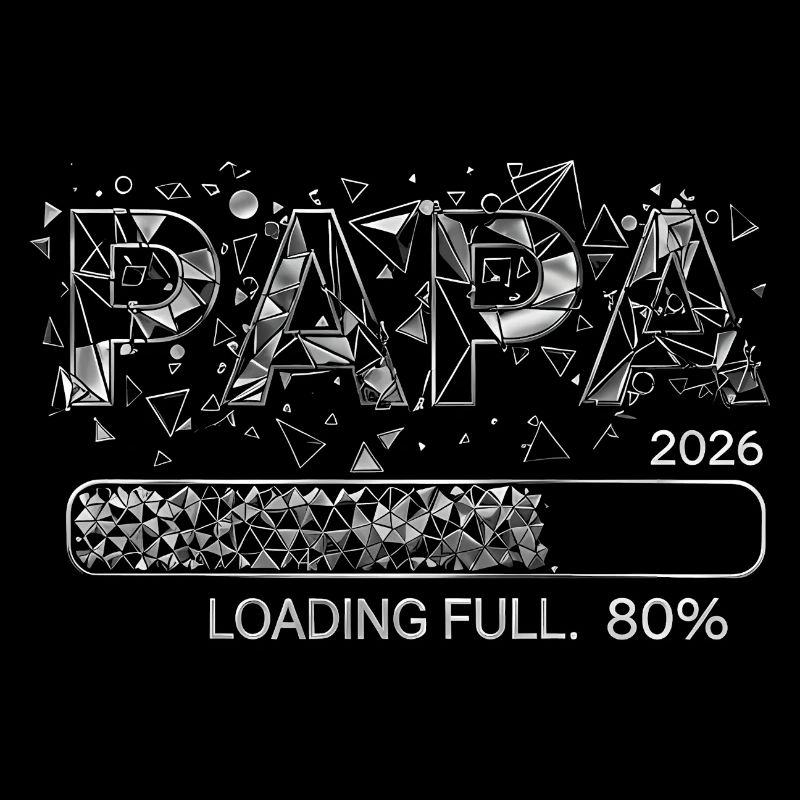 Papa 2026 Loading Werdender Papa Geschenk