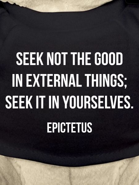 Seek Inner Strength Epictetus Quote