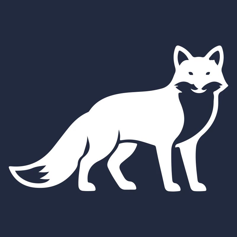 Silhouette d’animal renard