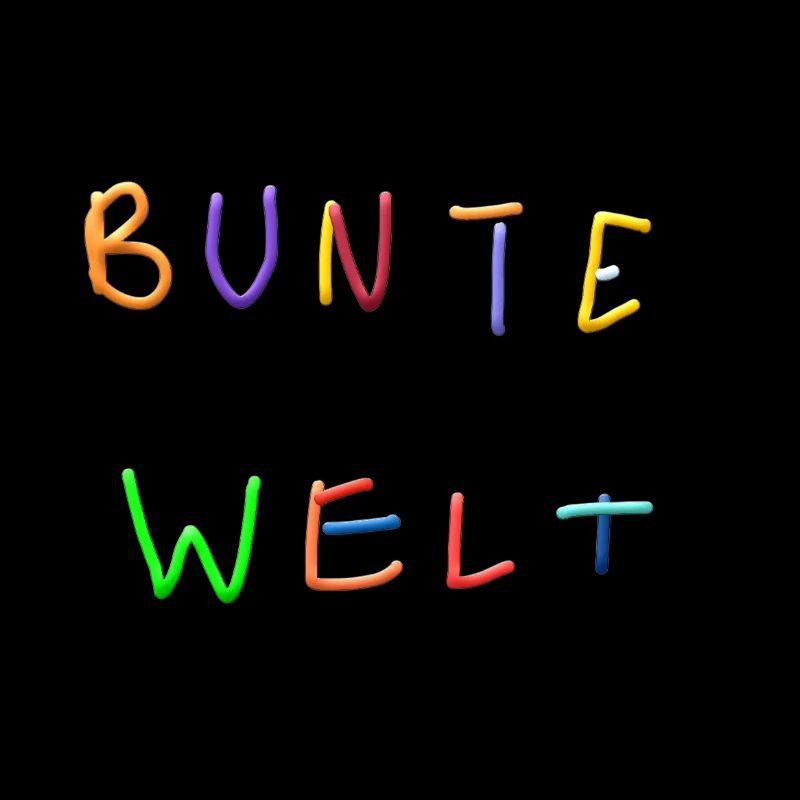 Bunte Welt Buchstabenkunst
