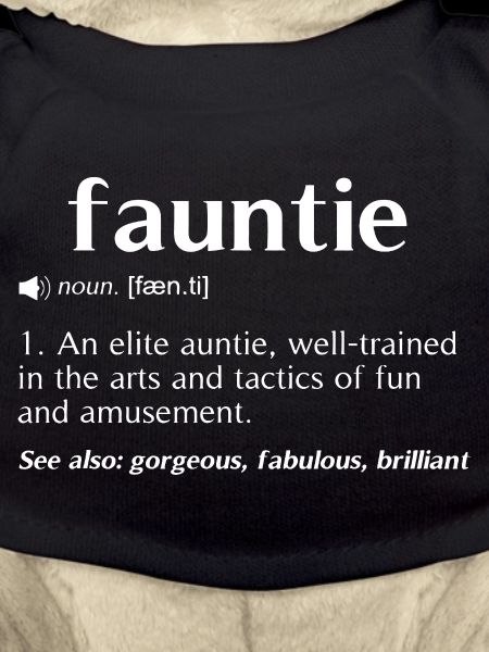 Fauntie Dictionary Tee