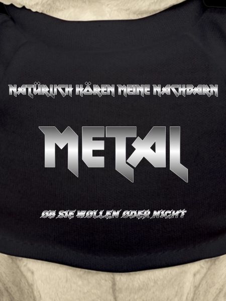 Lustiger METAL Schriftzug Gradient Silber