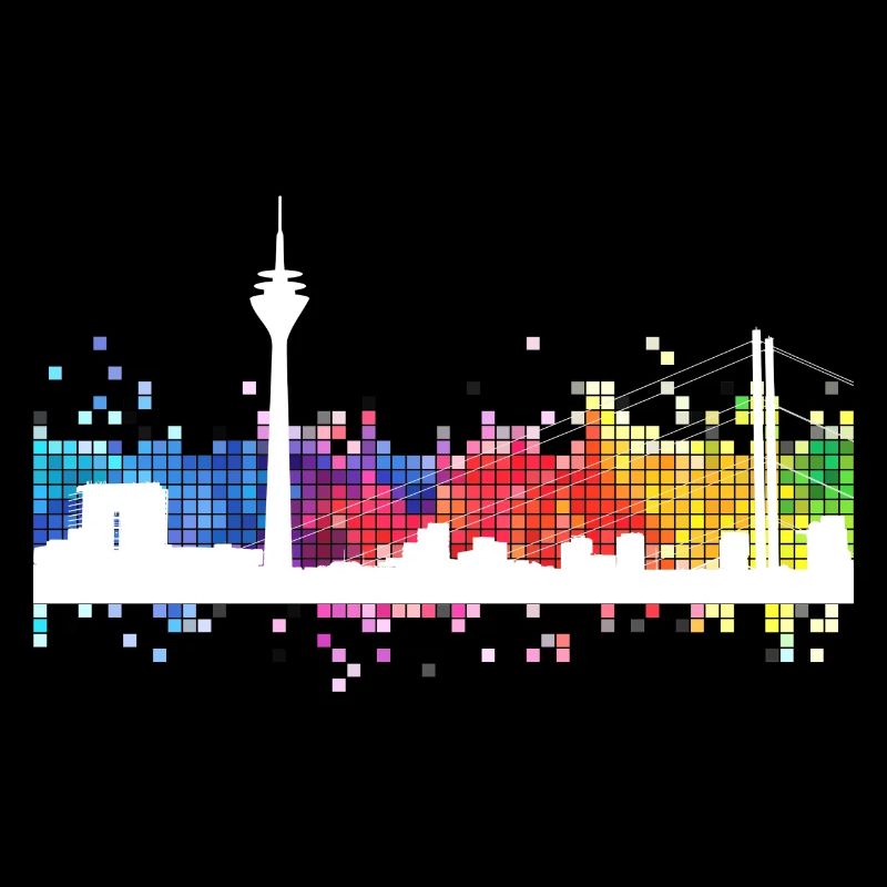 Düsseldorf Germany City Skyline TV Tower
