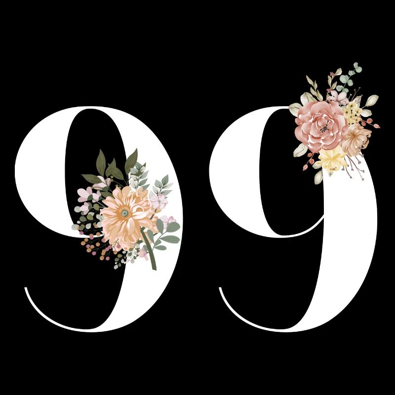 99e anniversaire fleuris (Cadeau de 99 ans)