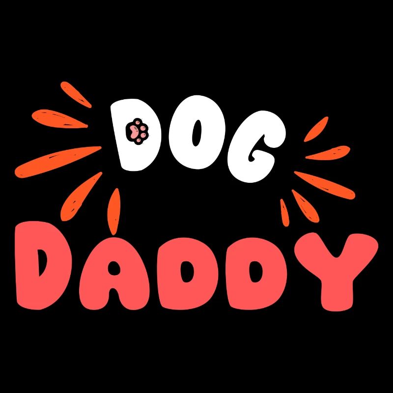 Dog Daddy Typo Joyeuse et Orange