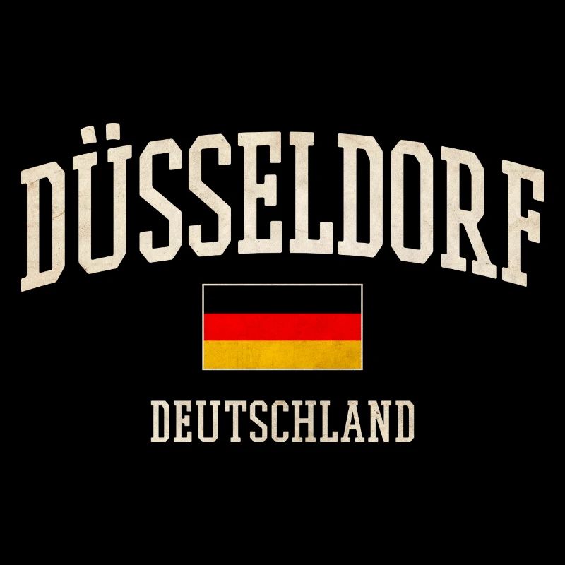 Düsseldorf Flagge Vintage