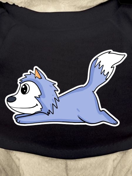 liegender Wolf