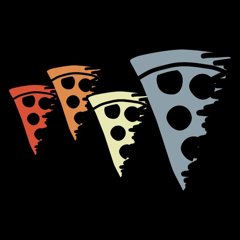Retro Pizza Skizze