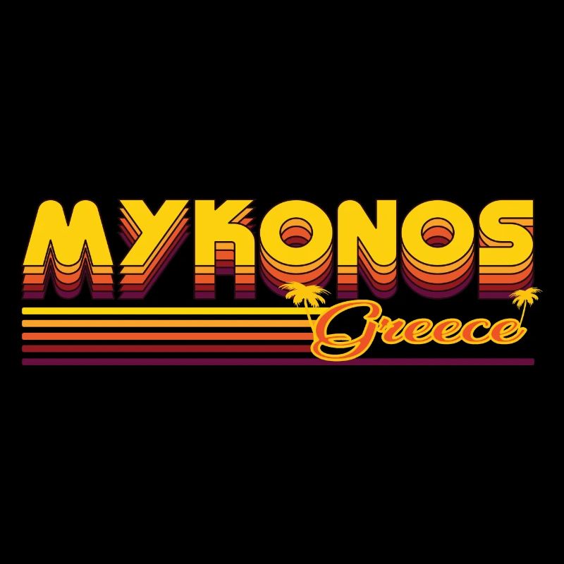 Mykonos: Sonniges Retro-Design