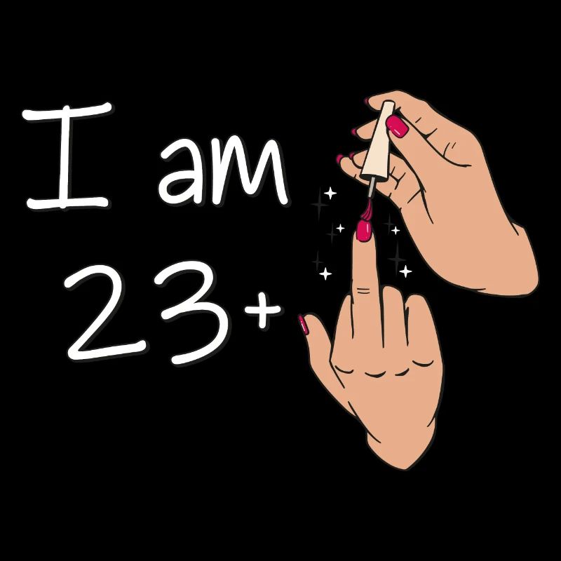 I Am 23 + 1 Middle Finger Shirt I Am 23 Plus,