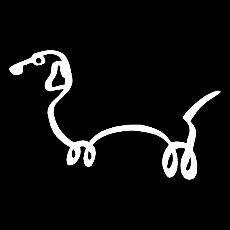 Esquisse du chien blanc