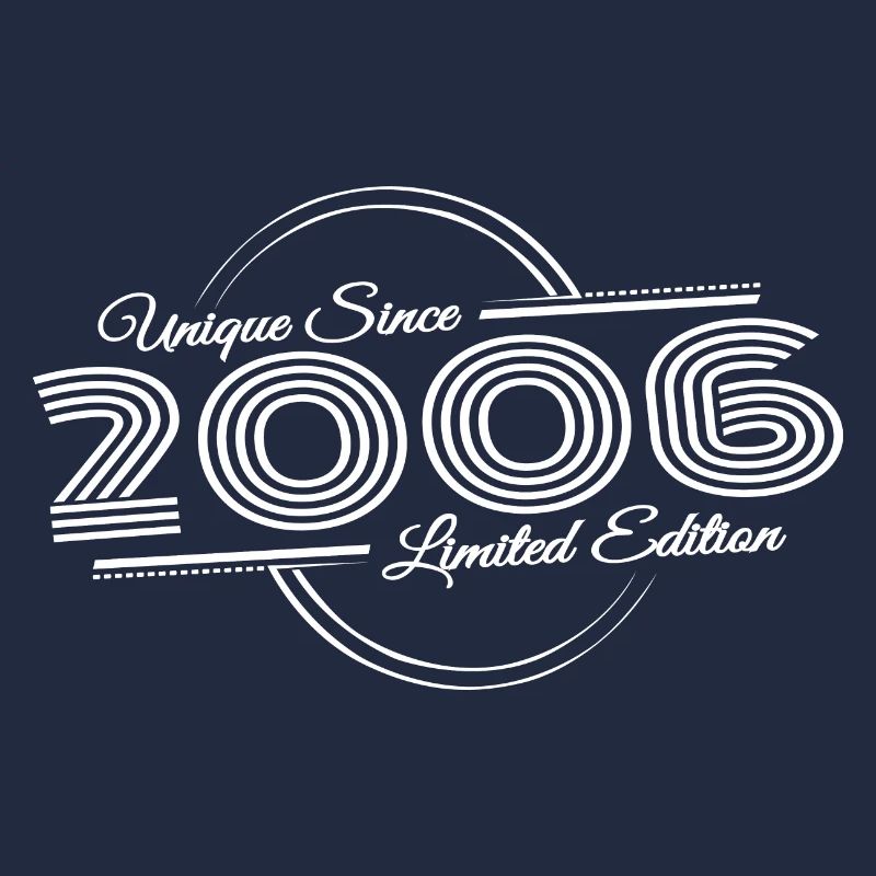Geburtstag Retro Einzigartig Seit 2006