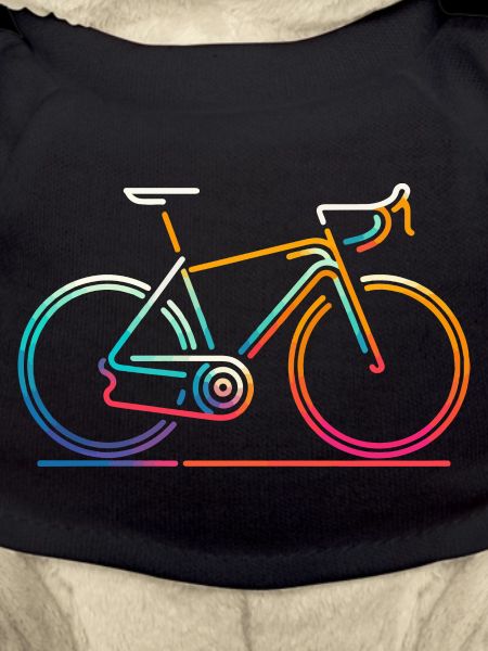 Vibrant Cycling Line Art