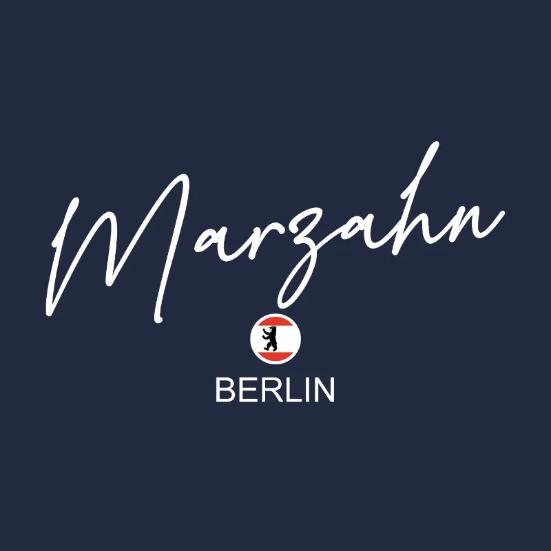 Marzahn - Drapeau de Berlin - Ours de Berlin - Berlineri
