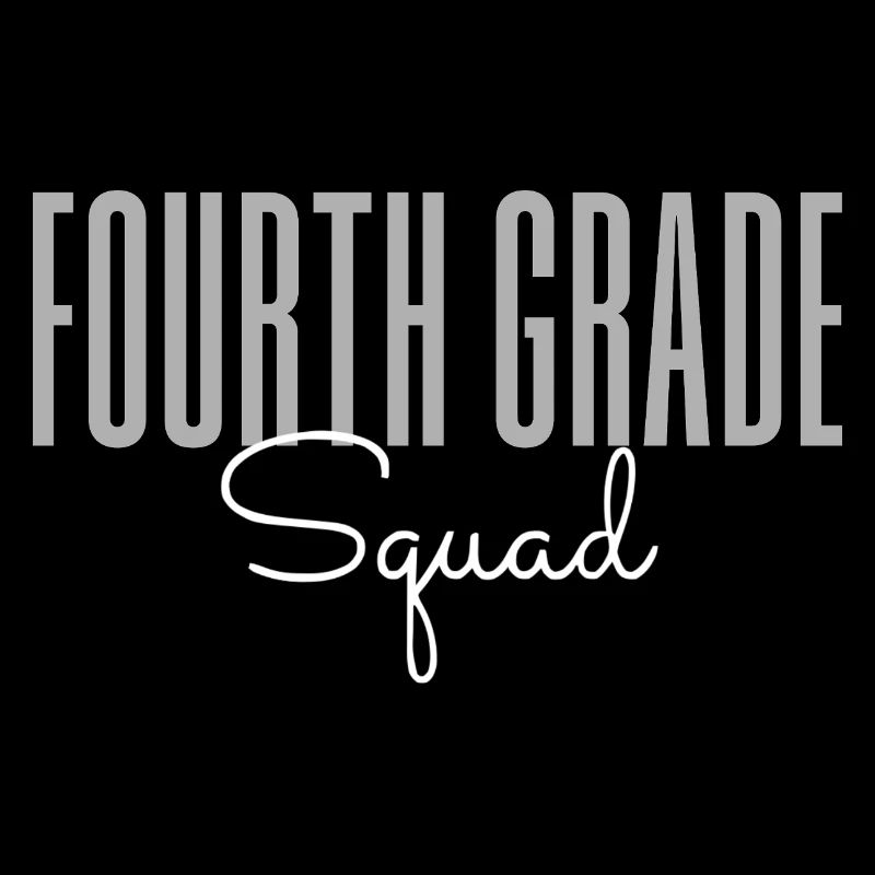 Fourth Grade Squad – Cute Teacher & Student School