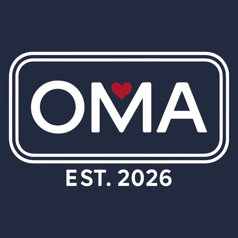 OMA EST. 2026 Stolze Großmutter Ankündigung