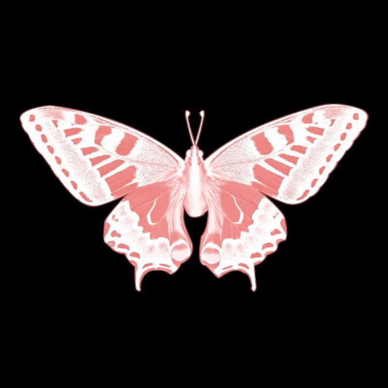 Papillon Rose Éthérée