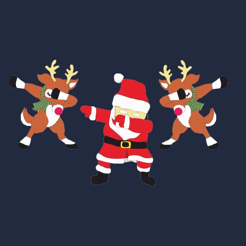 Santa Claus mit Rotwildabstrich