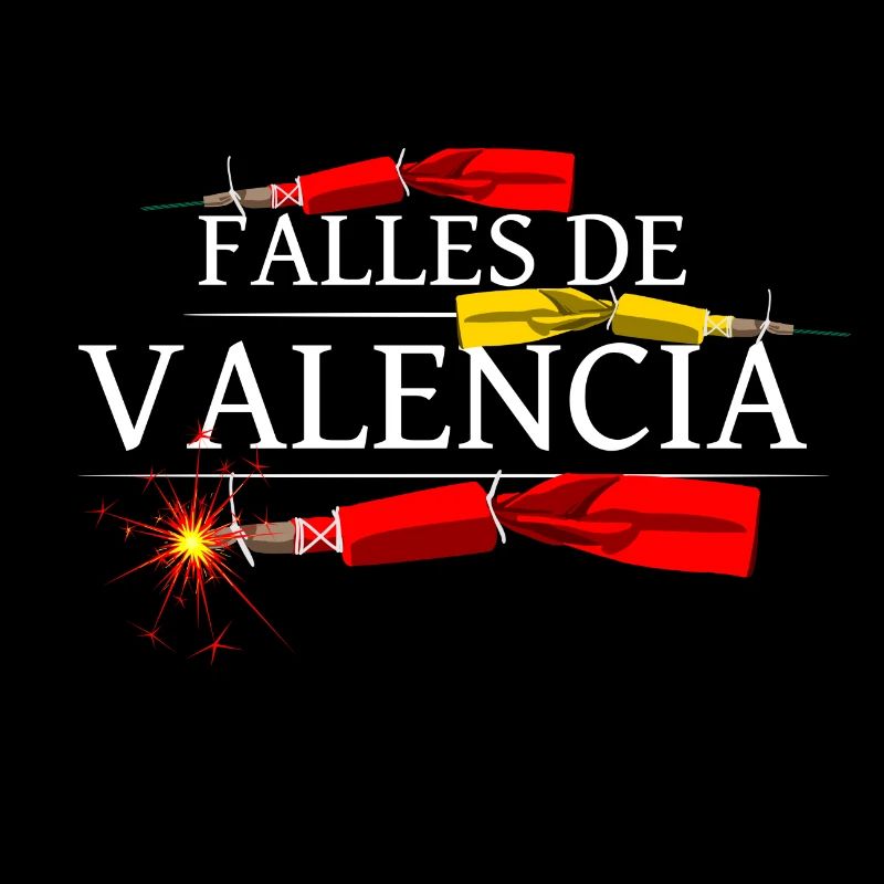 Falles De Valencia Pyro Truenos in Spanien Farbe