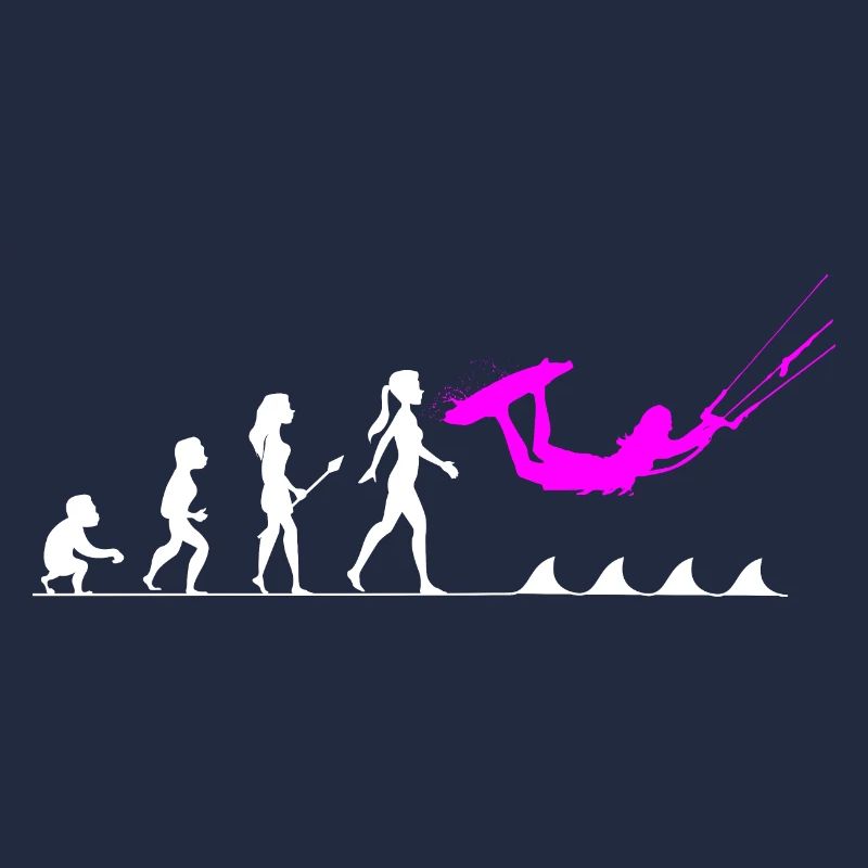 The evolution to a kitesurfer