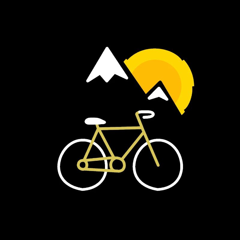Fahrrad Berg Sonne
