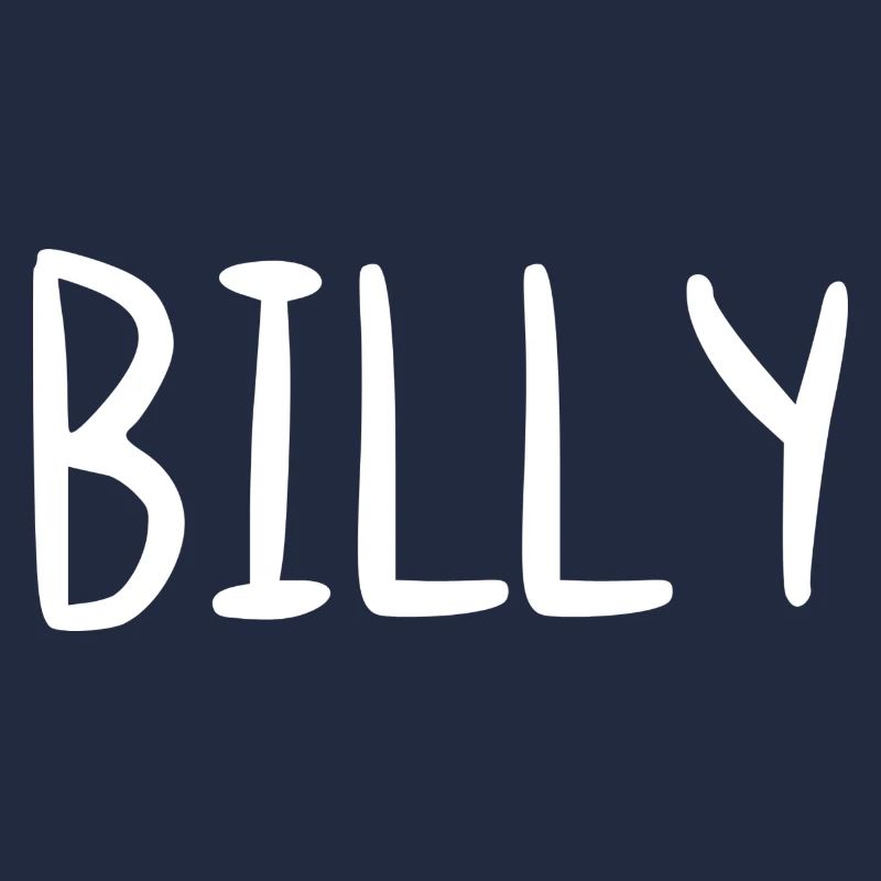Billy Custom Name Schriftart Text Geburtstag