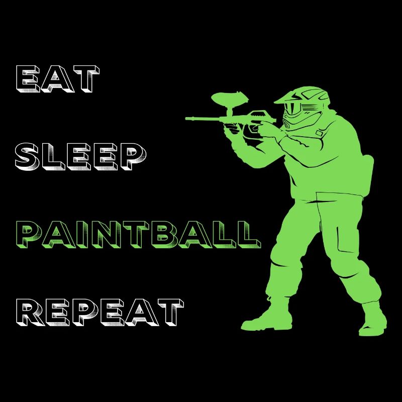 Eat Sleep Paintball Repeat