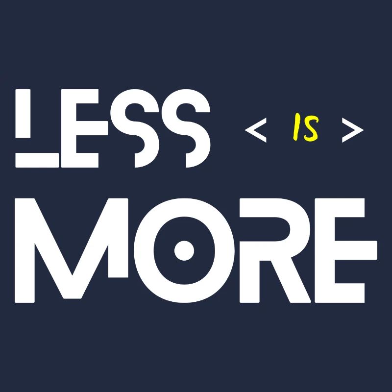 Less Is More White