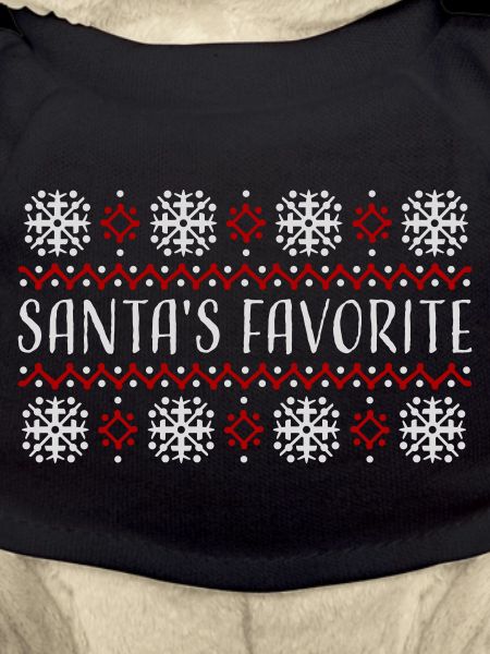 Santa's Favorite Weihnachtspullover Schneeflocken