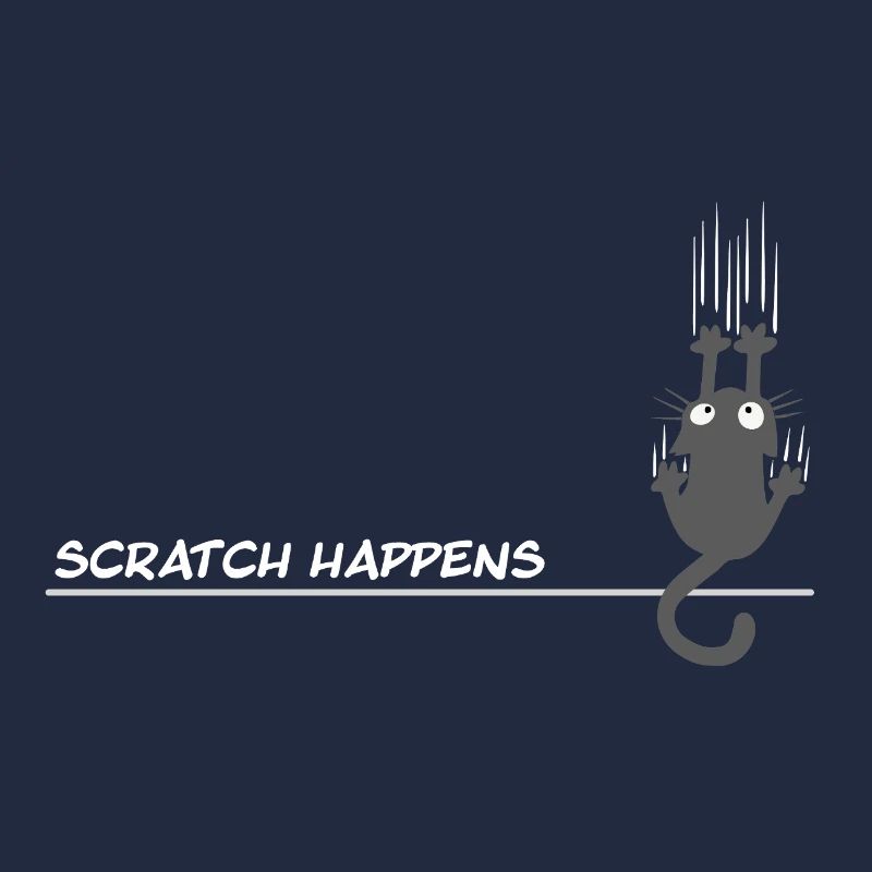 Scratch Happens - Jeu de mots amusant pour chat