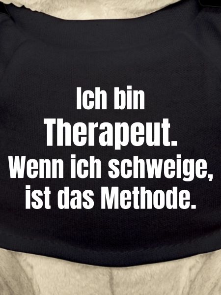 Ich bin Therapeut Schweigen ist Methode