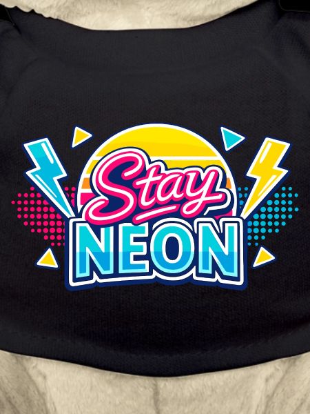 Stay Neon Retro Burst