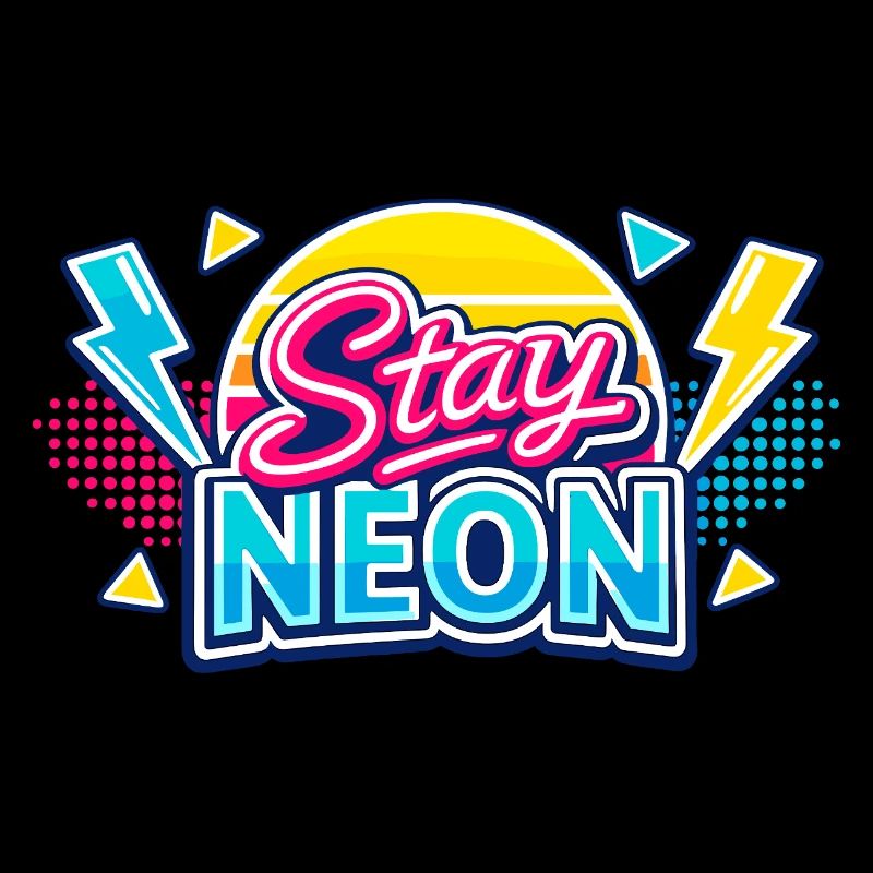 Stay Neon Retro Burst