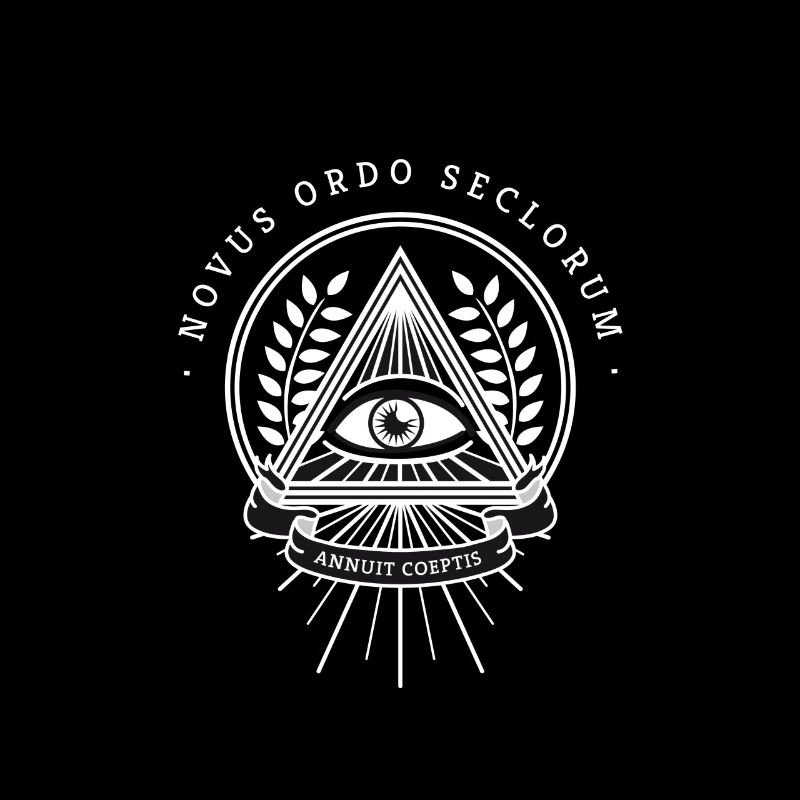 Illuminati œil omniscient pyramide de la société secrète