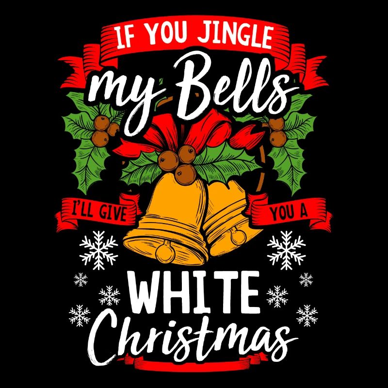 Jingle Bells - Citation cadeau de Noël blanc