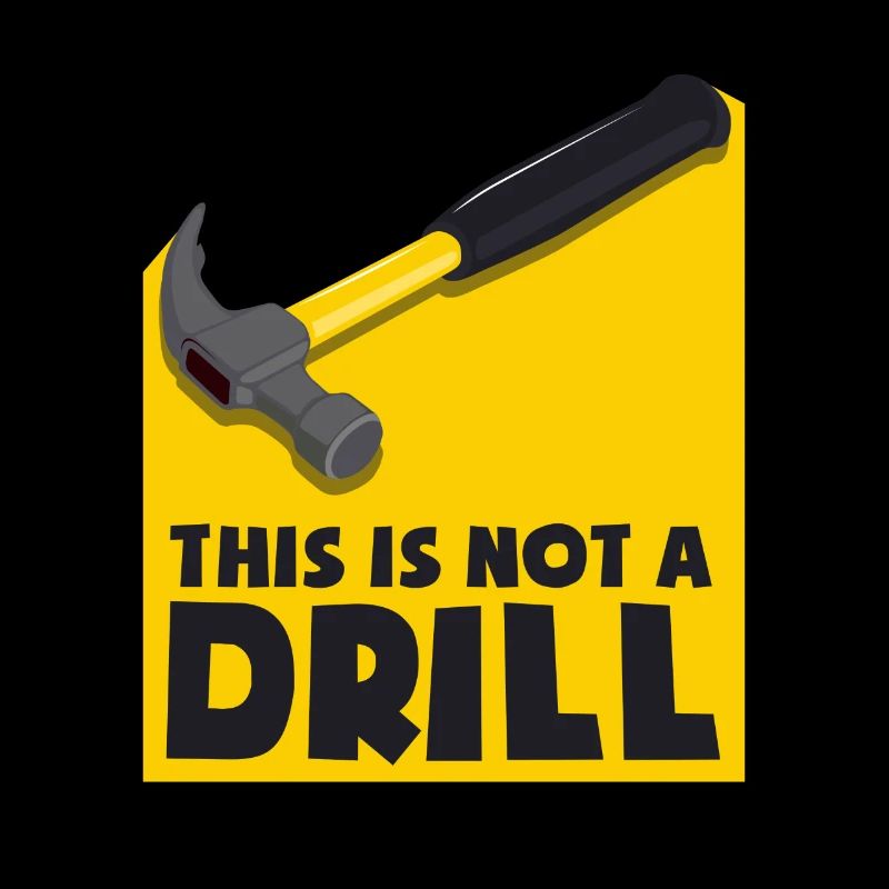 Ce n'est pas une perceuse - aucun exercice, mais un marteau