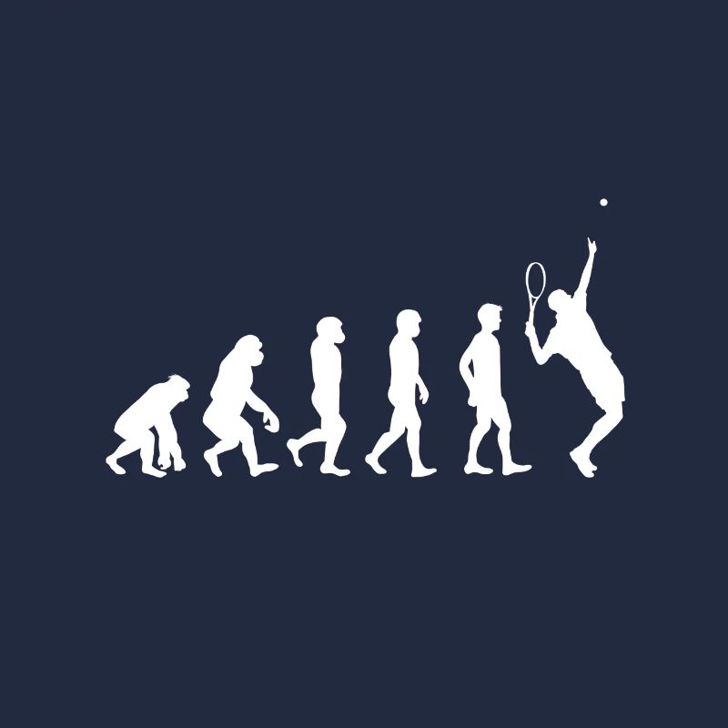 Tennis Evolution Entwicklung Ball Schläger Spiel