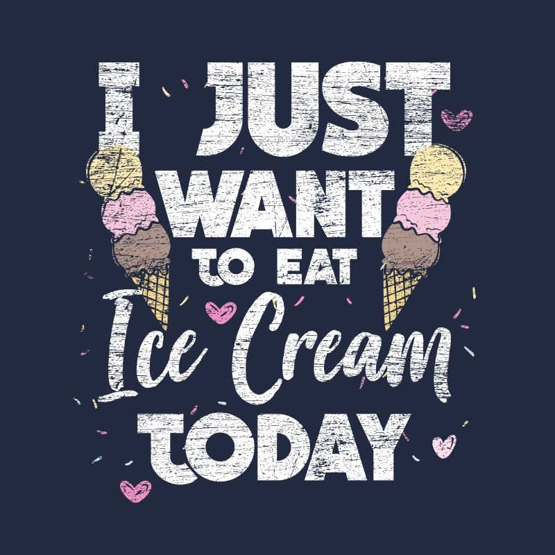 Eiscreme Eis lecker vintage Waffel essen Geschenk